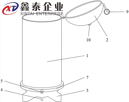 立式轮胎硫化罐结构图